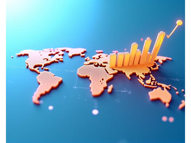 世界地図に広がる漁業ネットワークと成長を示すグラフのイメージ